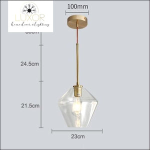 pendant lighting Atlas Modern Glass Pendant Light - Luxor Home Decor & Lighting