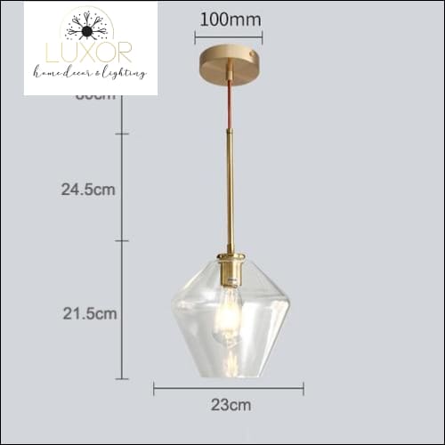 pendant lighting Atlas Modern Glass Pendant Light - Luxor Home Decor & Lighting