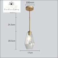 pendant lighting Atlas Modern Glass Pendant Light - Luxor Home Decor & Lighting