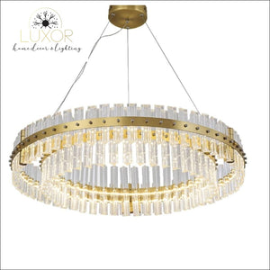 Chandeliers Aurora Gold Crystal Chandelier - Luxor Home Decor & Lighting