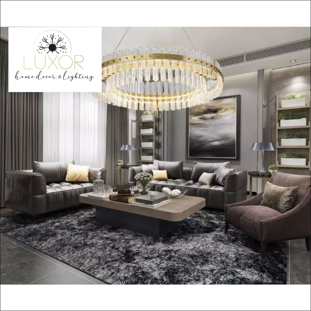 Chandeliers Aurora Gold Crystal Chandelier - Luxor Home Decor & Lighting