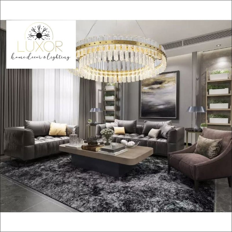 Chandeliers Aurora Gold Crystal Chandelier - Luxor Home Decor & Lighting