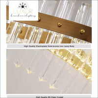 Chandeliers Aurora Gold Crystal Chandelier - Luxor Home Decor & Lighting