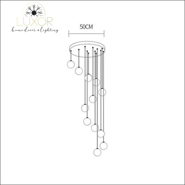 pendant lighting Avarni Crystal Canopy Pendants - Luxor Home Decor & Lighting