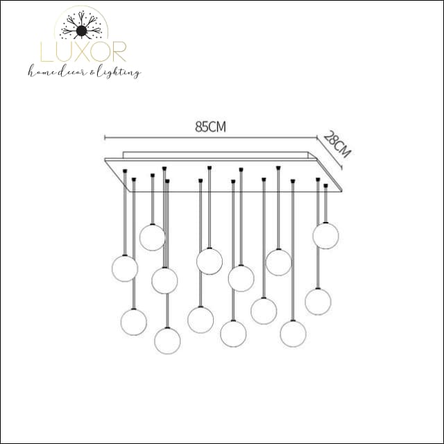 pendant lighting Avarni Crystal Canopy Pendants - Luxor Home Decor & Lighting