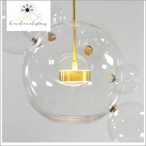 Avenger Modern Bubble Glass Chandelier - chandelier