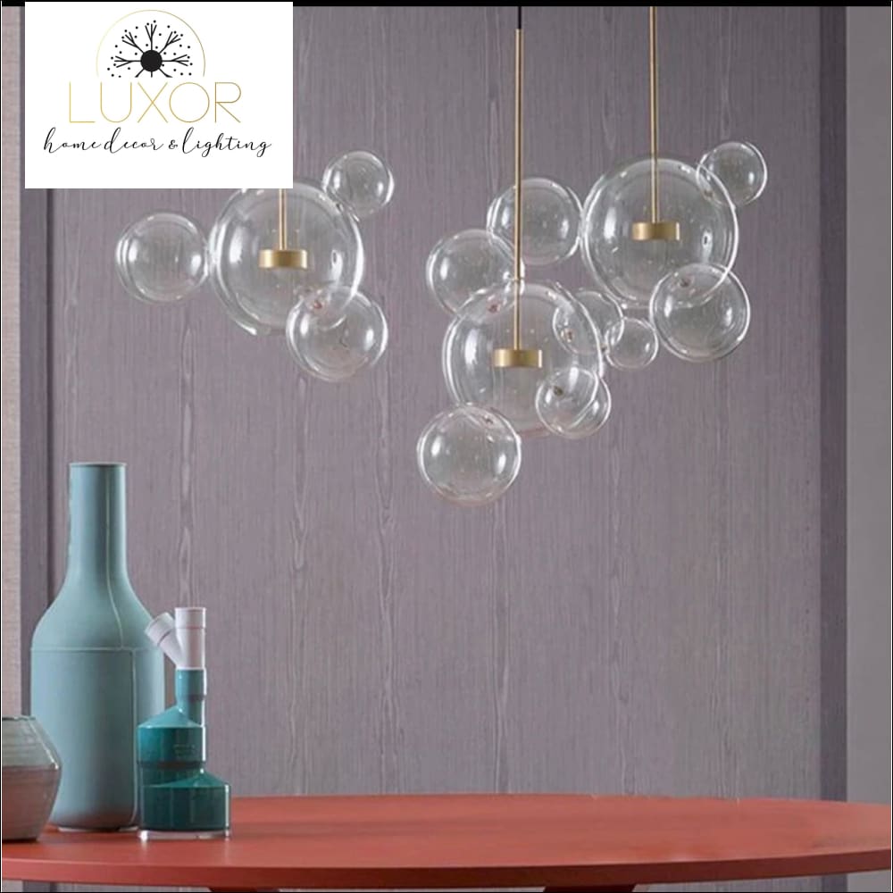 Avenger Modern Bubble Glass Chandelier - chandelier