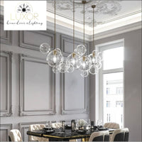 Avenger Modern Bubble Glass Chandelier - chandelier