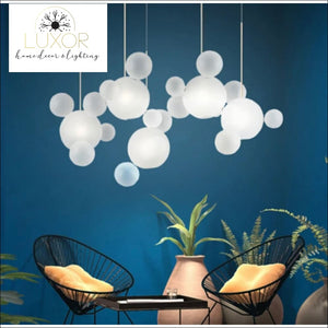Avenger Modern Bubble Glass Chandelier - chandelier