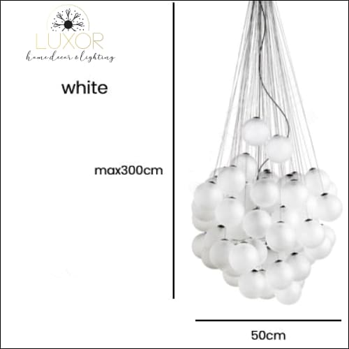 Ballon Drop Chandelier - 72 head white / Warm White / US - chandelier