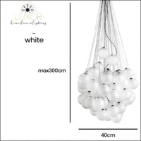 Ballon Drop Chandelier - 48 head white / Warm White / US - chandelier