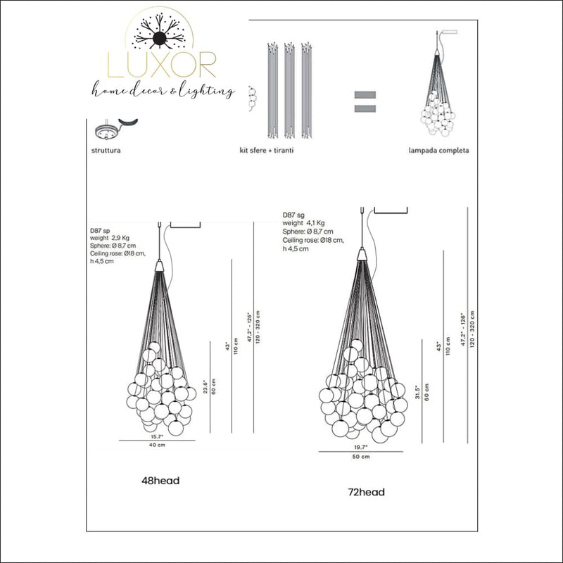 Ballon Drop Chandelier - chandelier