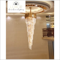 chandeliers Barbizon Gold Crystal Chandelier - Luxor Home Decor & Lighting
