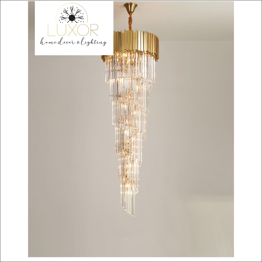 chandeliers Barbizon Gold Crystal Chandelier - Luxor Home Decor & Lighting