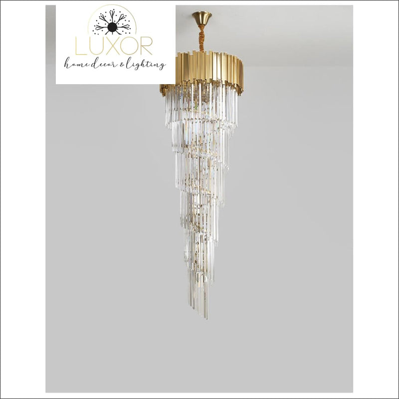 chandeliers Barbizon Gold Crystal Chandelier - Luxor Home Decor & Lighting