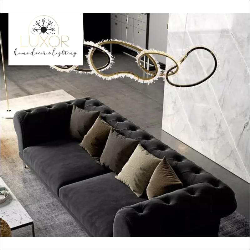 Baxter Hanging Crystal Chandelier - chandelier