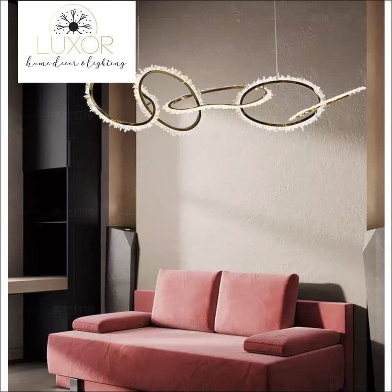 Baxter Hanging Crystal Chandelier - chandelier