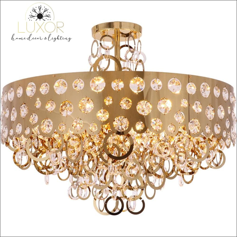 chandeliers Benzinger Gold Crystal Chandelier - Luxor Home Decor & Lighting