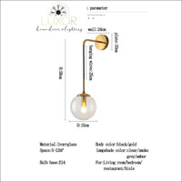 wall lighting Biktini Post Modern Wall Sconce - Luxor Home Decor & Lighting