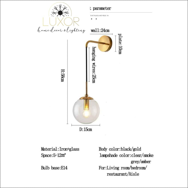 wall lighting Biktini Post Modern Wall Sconce - Luxor Home Decor & Lighting
