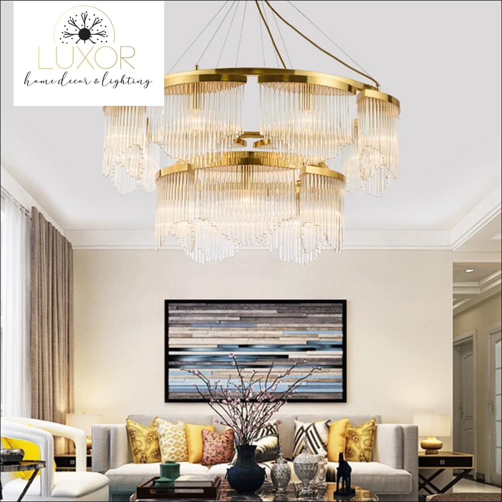 chandeliers Bliana Crystal Chandelier - Luxor Home Decor & Lighting