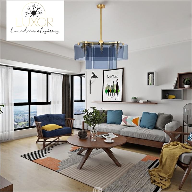 pendant lighting Blue Glow Pendant - Luxor Home Decor & Lighting