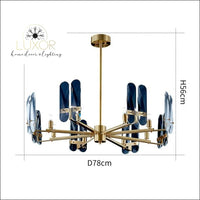 chandeliers Blue Marine Chandelier - Luxor Home Decor & Lighting