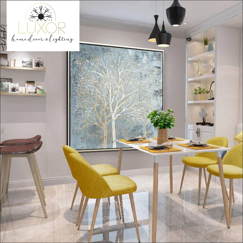 wall decor Blue Skies & Trees Oil Painting Framed - Luxor Home Decor & Lighting