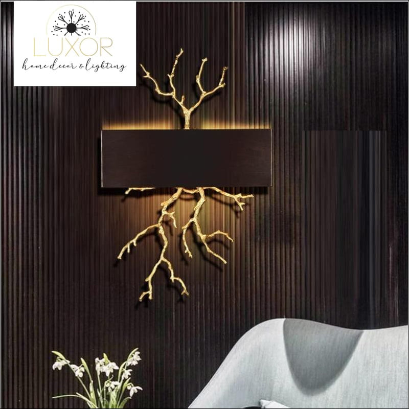 wall lightig Branch Black Sconce - Luxor Home Decor & Lighting