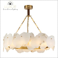 Burton Marble Round Chandelier - chandeliers