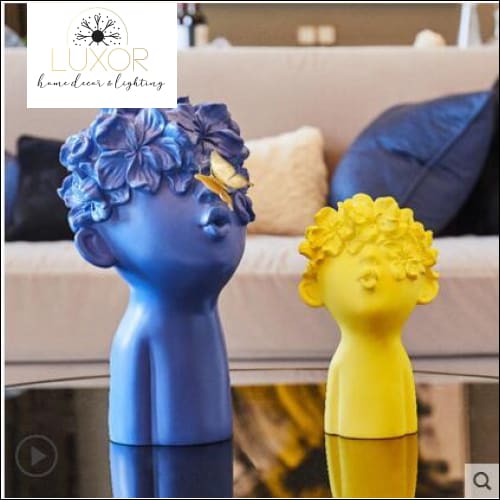 decorative objects Butterfly Boy Sculpture - Luxor Home Decor & Lighting