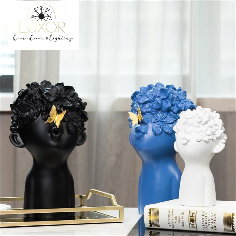 decorative objects Butterfly Boy Sculpture - Luxor Home Decor & Lighting
