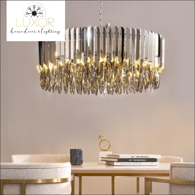 chandeliers Cabuche Chrome Crystal Chandelier - Luxor Home Decor & Lighting