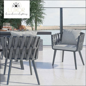California 7 Pieces Aluminum Outdoor Dining Set - Outdoor Living