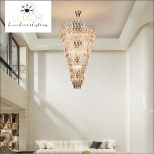 Calix Crystal Spiral Chandelier - chandelier