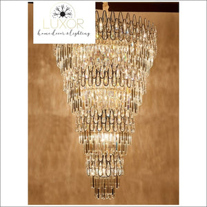Calix Crystal Spiral Chandelier - chandelier