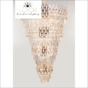 Calix Crystal Spiral Chandelier - chandelier