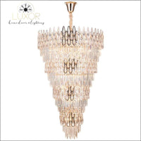 Calix Crystal Spiral Chandelier - chandelier