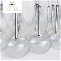 chandeliers Calusia Glass Linear Suspension Chandelier - Luxor Home Decor & Lighting