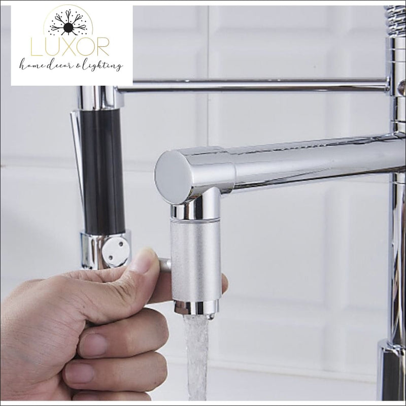 faucets Camila Pull Out Kitchen Mixer Single Handle Kitchen Faucet With Spray - Luxor Home Decor & Lighting