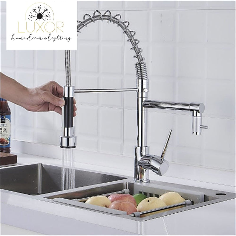 faucets Camila Pull Out Kitchen Mixer Single Handle Kitchen Faucet With Spray - Luxor Home Decor & Lighting