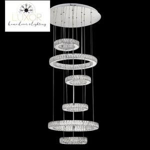 chandeliers Camino Crystal Round Chandelier - Luxor Home Decor & Lighting