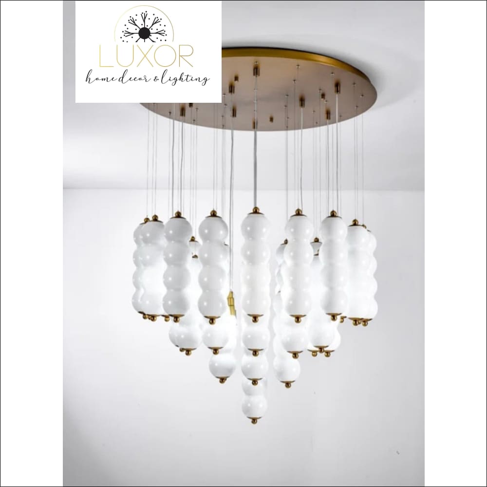 Capri Cloud Murano Glass Flush Mount Chandelier