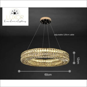 Cardoso Crystal Chandelier - Gold / Dia60cmxH20cm / Warm White - 3000k - chandeliers