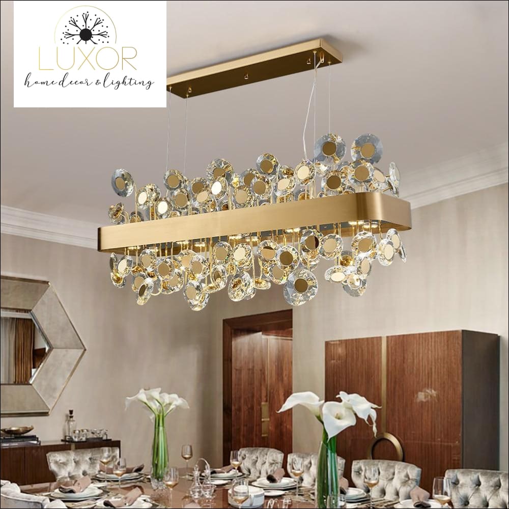 chandeliers Carlton Rectangle Chandelier - Luxor Home Decor & Lighting