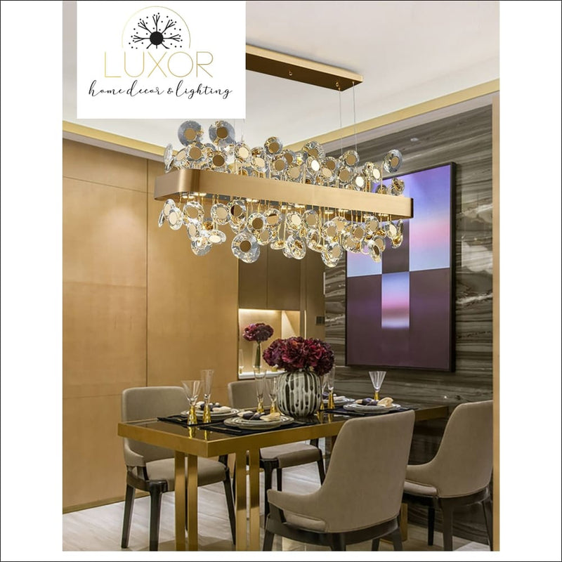 chandeliers Carlton Rectangle Chandelier - Luxor Home Decor & Lighting