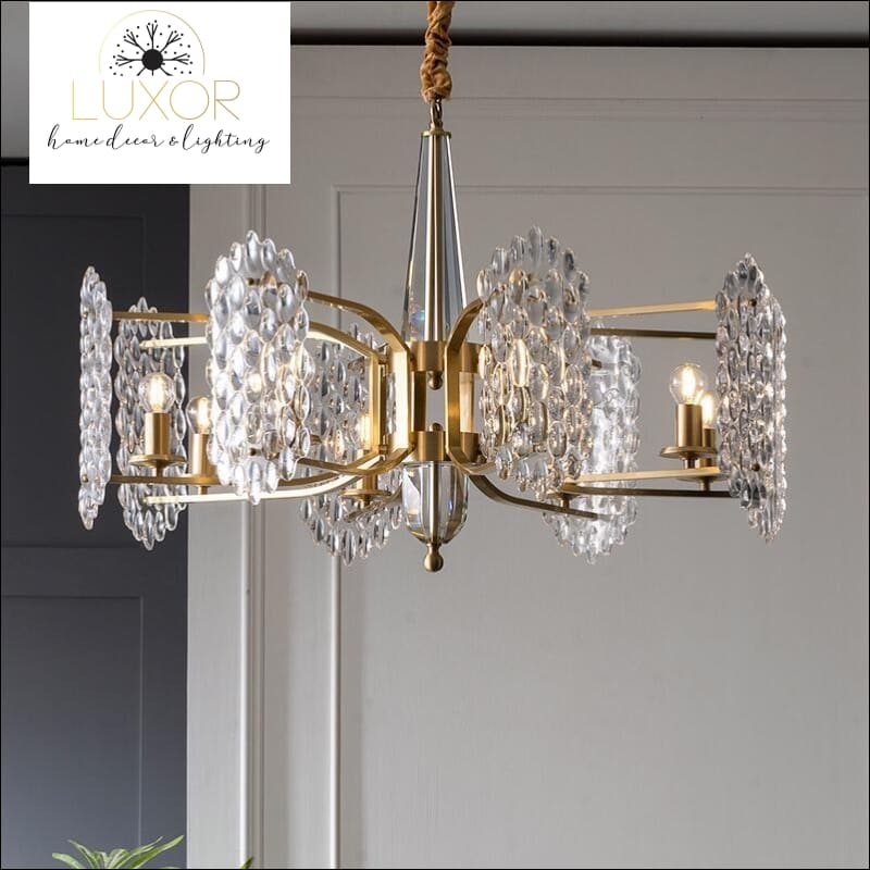 chandeliers Caroline Lux Crystal Chandelier - Luxor Home Decor & Lighting