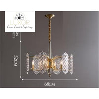 chandeliers Caroline Lux Crystal Chandelier - Luxor Home Decor & Lighting