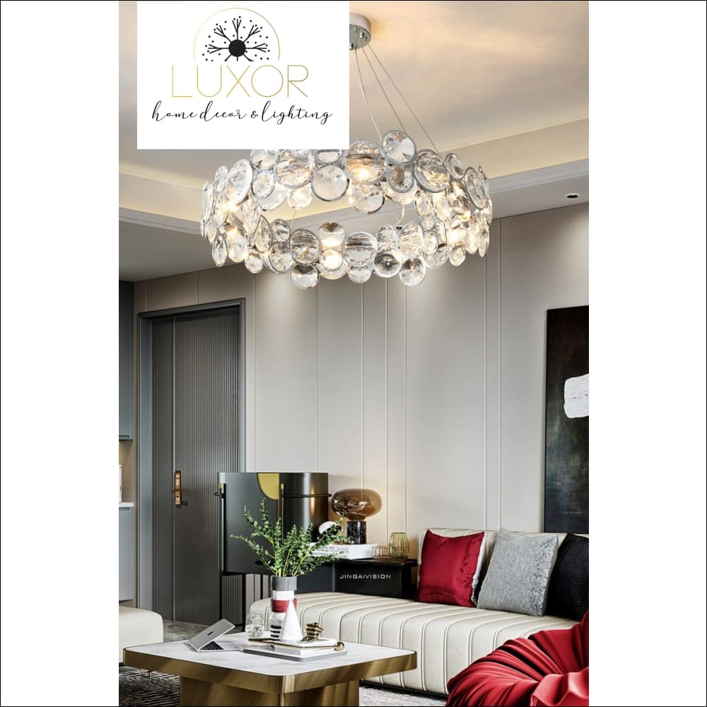 Cassia Chrome Chandelier - chandelier