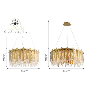 chandeliers Cassidy Crystal Chandelier - Luxor Home Decor & Lighting